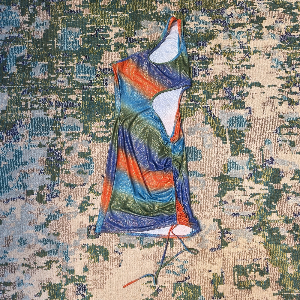 Cameo Multicolor Asymmetrical Dress